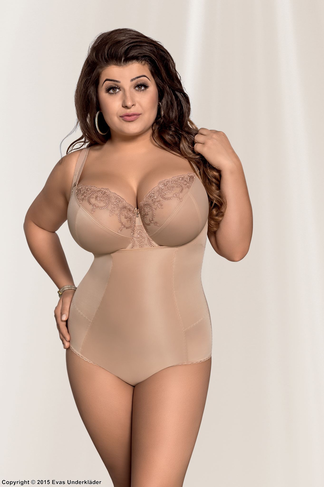 Shapewear body, ohne Körbchen, Korrektur von Bauch und Po, S bis 4XL